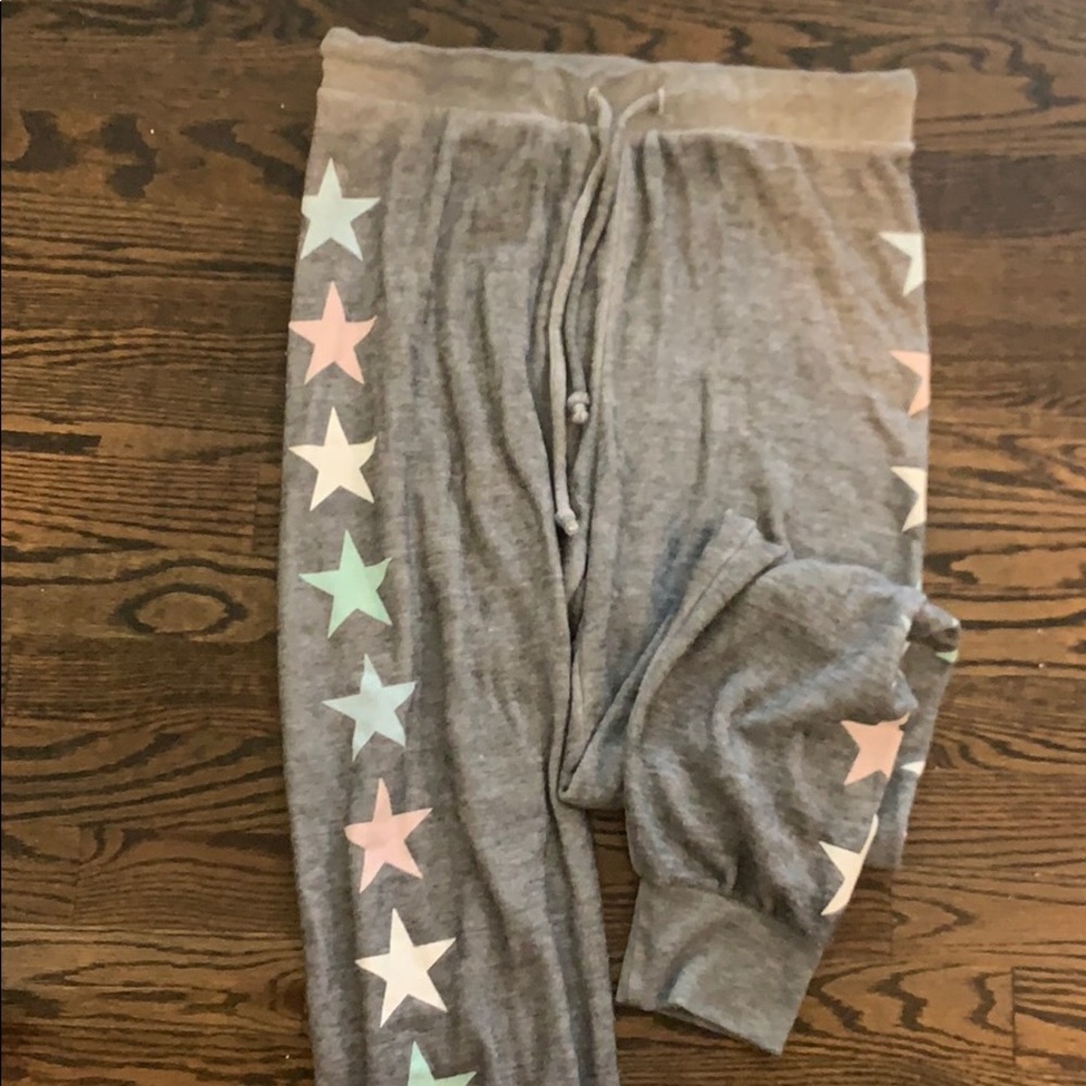 wildfox pastel star sweatpants